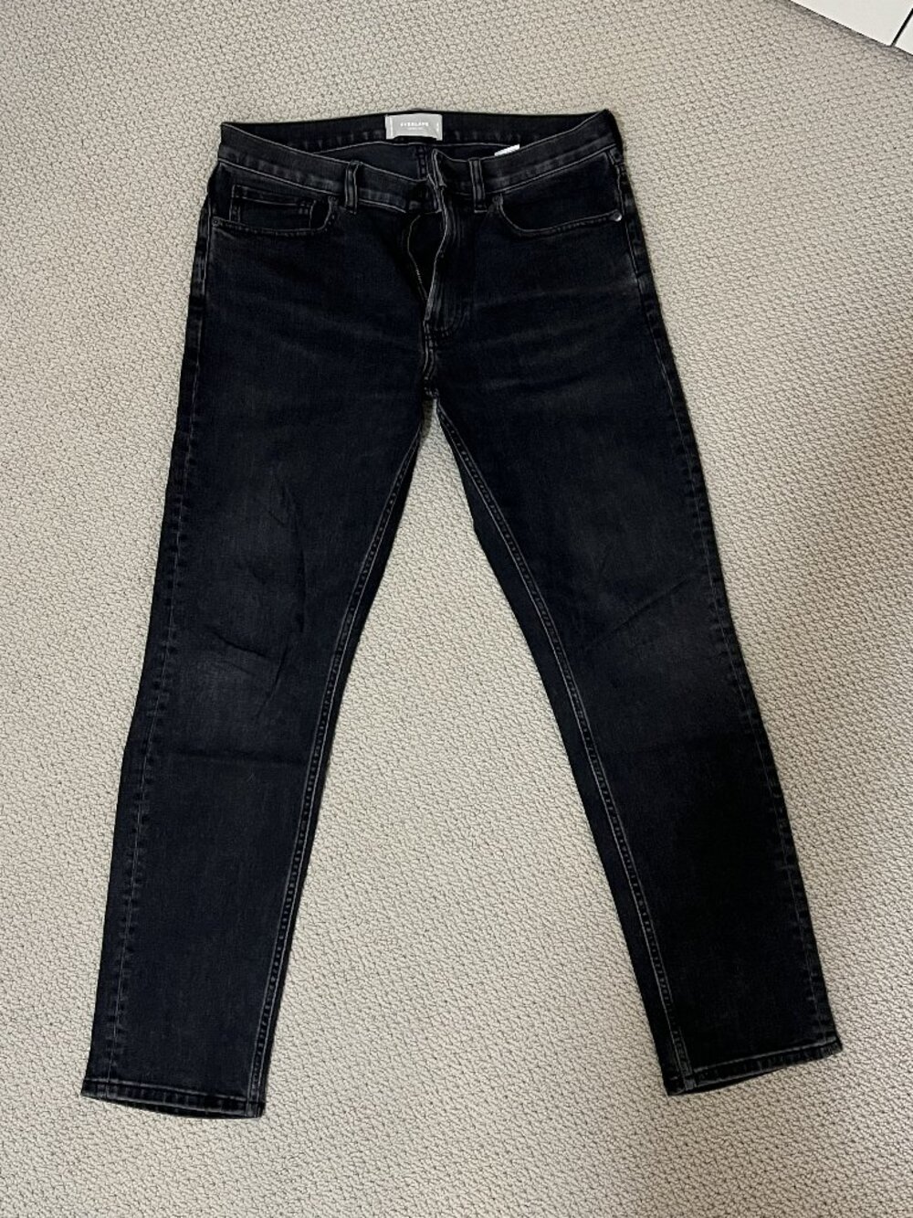 Everlane The Slim Jean Men’s 32x30 Washed Black Stretch Denim